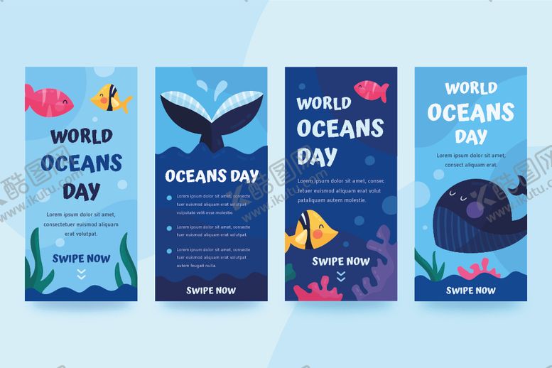 编号：26586811021123595329【酷图网】源文件下载-海洋日宣传海报设计