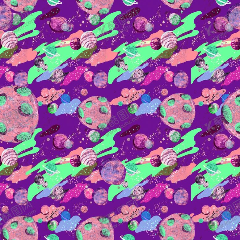 编号：18358010281434506060【酷图网】源文件下载-数码花型服装花型设计高清