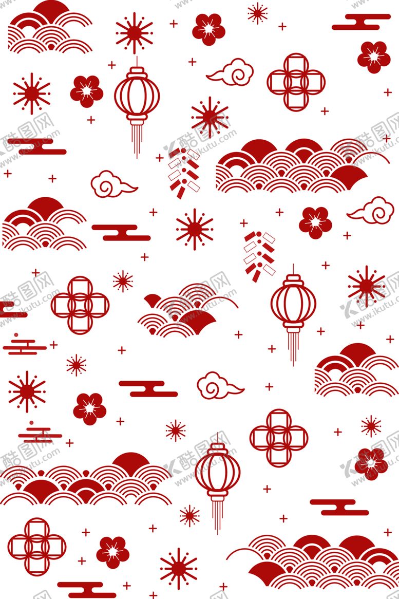 编号：98403310072151026363【酷图网】源文件下载-中式花纹图片