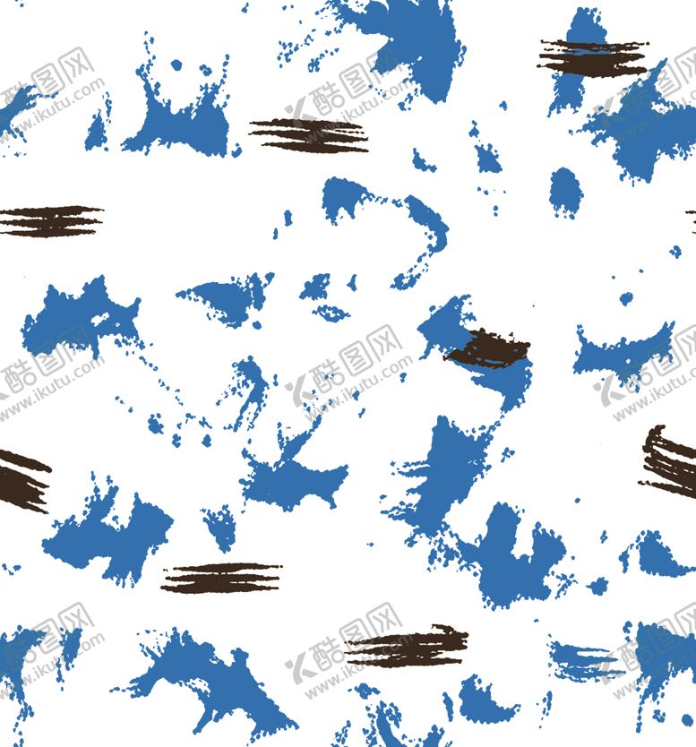 编号：40418904061145175434【酷图网】源文件下载-蓝黑泼墨抽象图案背景