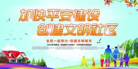 文明城市建设社会公益海报素材