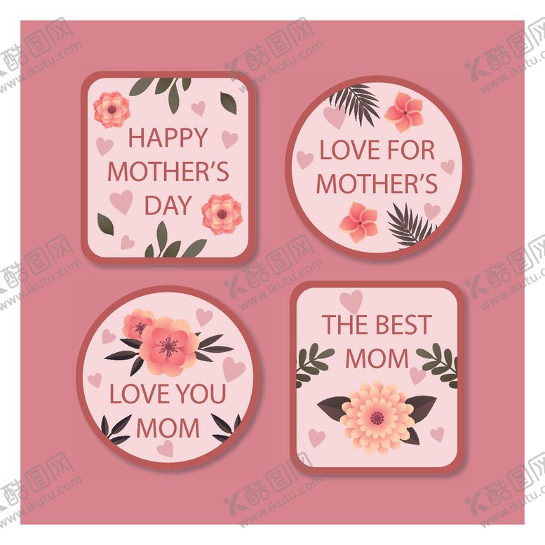 编号：54177710022344288726【酷图网】源文件下载-母亲节贺卡设计图案