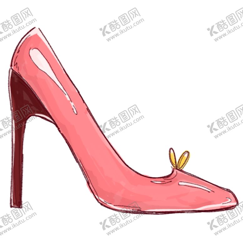 编号：24695209200952413461【酷图网】源文件下载-高跟鞋女士插画卡通粉色素材