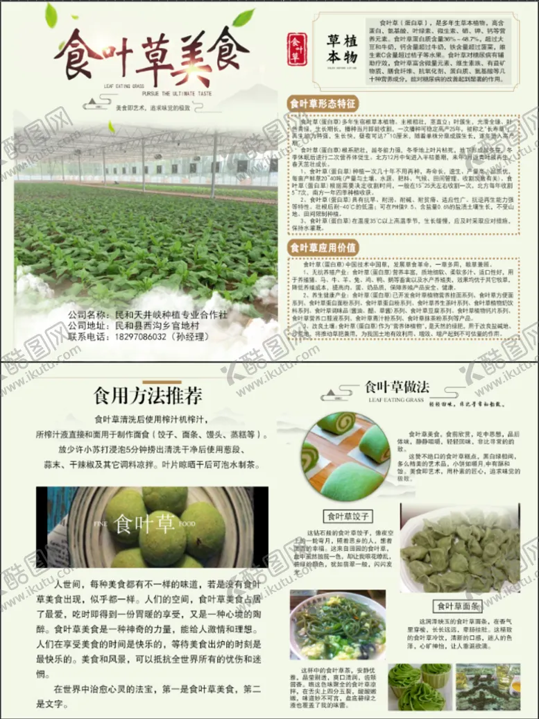编号：76241009142058463605【酷图网】源文件下载-食叶草宣传单