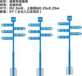 编号：29546310011145272456【酷图网】源文件下载-道路导视牌