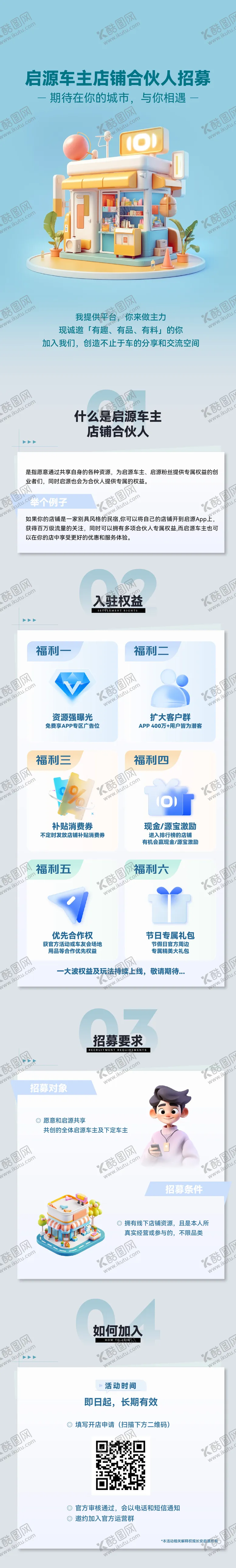 编号：19219606160235246267【酷图网】源文件下载-合伙人招募长图海报
