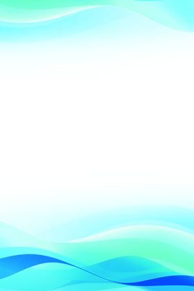 梦幻蓝绿渐变波浪背景图
