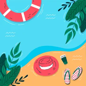 夏日沙滩背景风大自然海边风