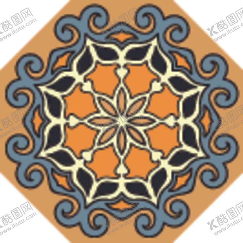 编号：98750009140756357237【酷图网】源文件下载-古典少数民族花纹底纹矢量