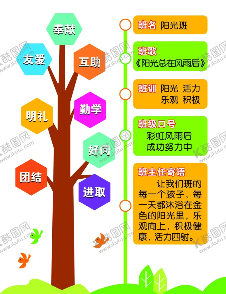 编号：28974802240519157460【酷图网】源文件下载-班级文化牌
