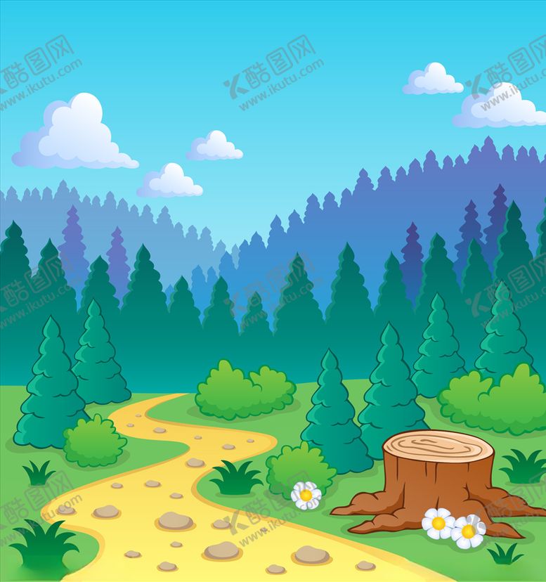 编号：28482310040115493229【酷图网】源文件下载-卡通风景