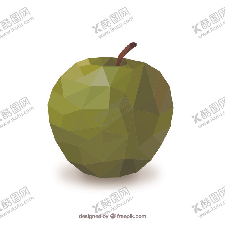 编号：12968909132311296034【酷图网】源文件下载-lowpoly水果