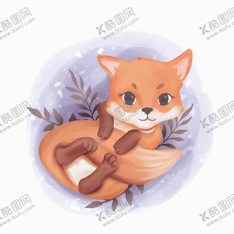 编号：69172506301942524587【酷图网】源文件下载-水彩动物