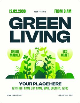 绿色生活宣传海报