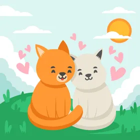 猫咪背景宠物可爱壁纸