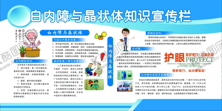 编号：59099805030715338663【酷图网】源文件下载-白内障晶状体知识宣传