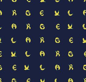 手绘创意字母