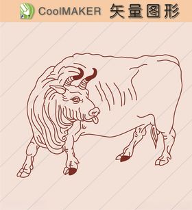 动物剪纸简洁手绘手绘画