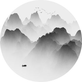 水墨画山水画 ?