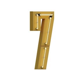 高清立体灯管数字元素