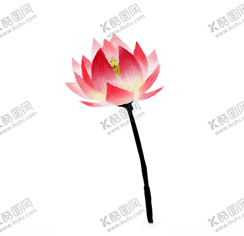 编号：60478207071350499976【酷图网】源文件下载-水墨风荷花图片