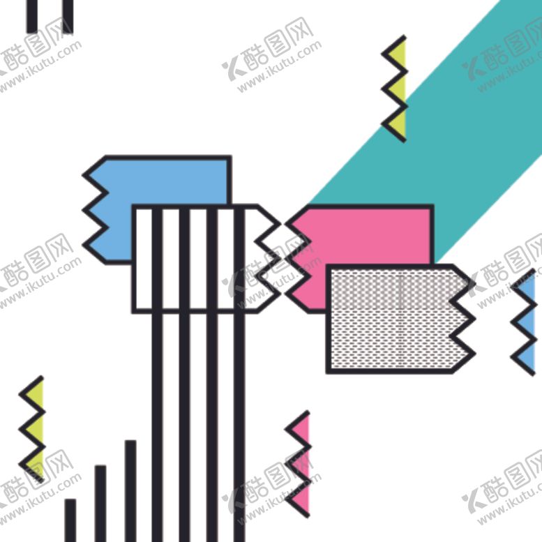编号：47673910260234039059【酷图网】源文件下载-复古创意拼接图案