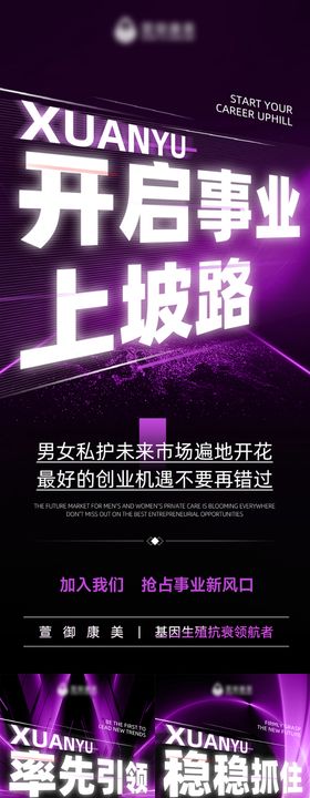 医美私密招商系列海报