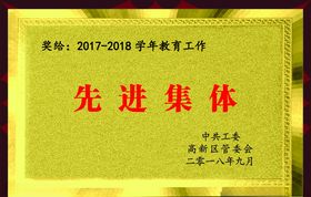 先进集体奖牌