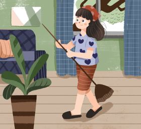 手绘做家务