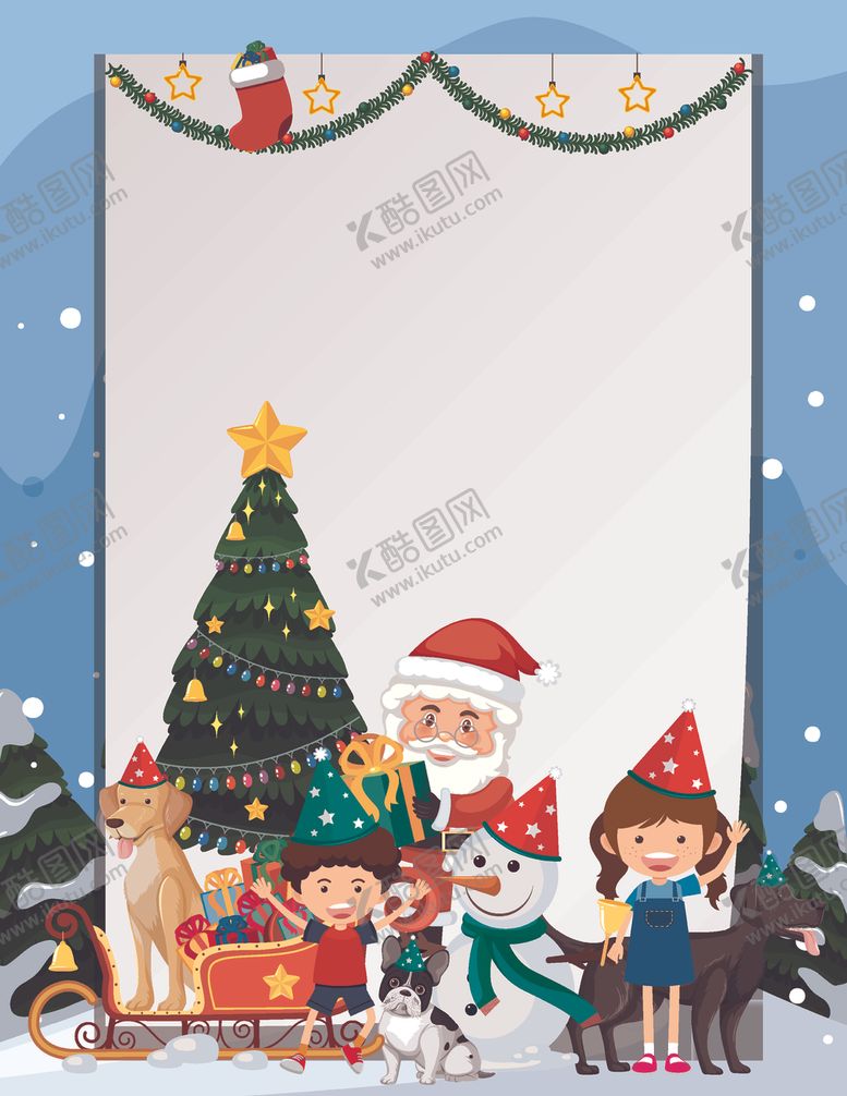 编号：45128009221100495281【酷图网】源文件下载-卡通圣诞节