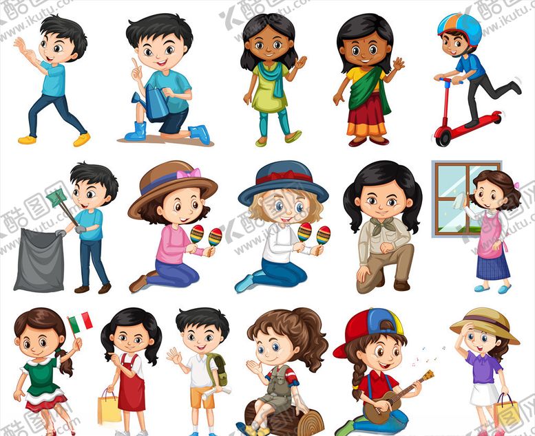 编号：92466409211209473335【酷图网】源文件下载-卡通儿童
