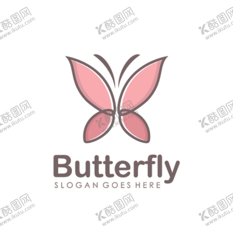 编号：13008309241722471494【酷图网】源文件下载-蝴蝶logo
