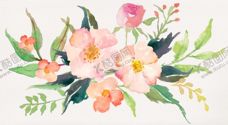 编号：72455410041420128563【酷图网】源文件下载-手绘花朵