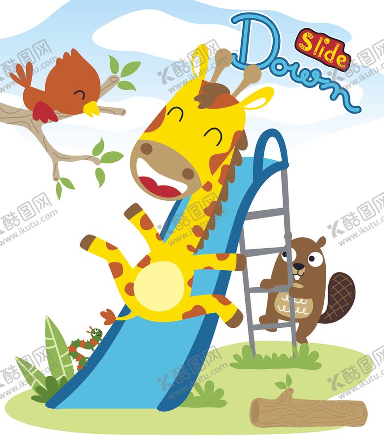 编号：80149811010440175353【酷图网】源文件下载-可通长颈鹿