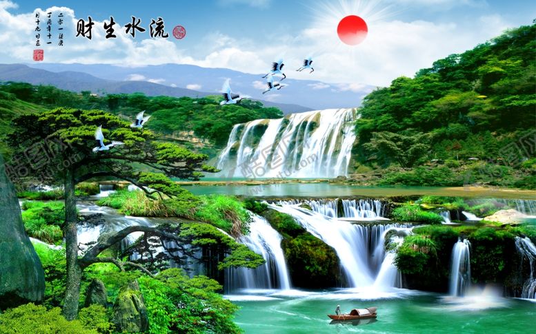 编号：19816604130349012004【酷图网】源文件下载-流水生财