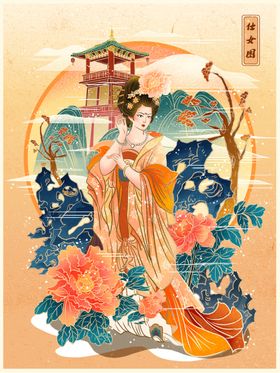 古风手绘美女