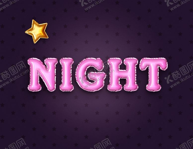 编号：22039210292217539095【酷图网】源文件下载-气球字体样机