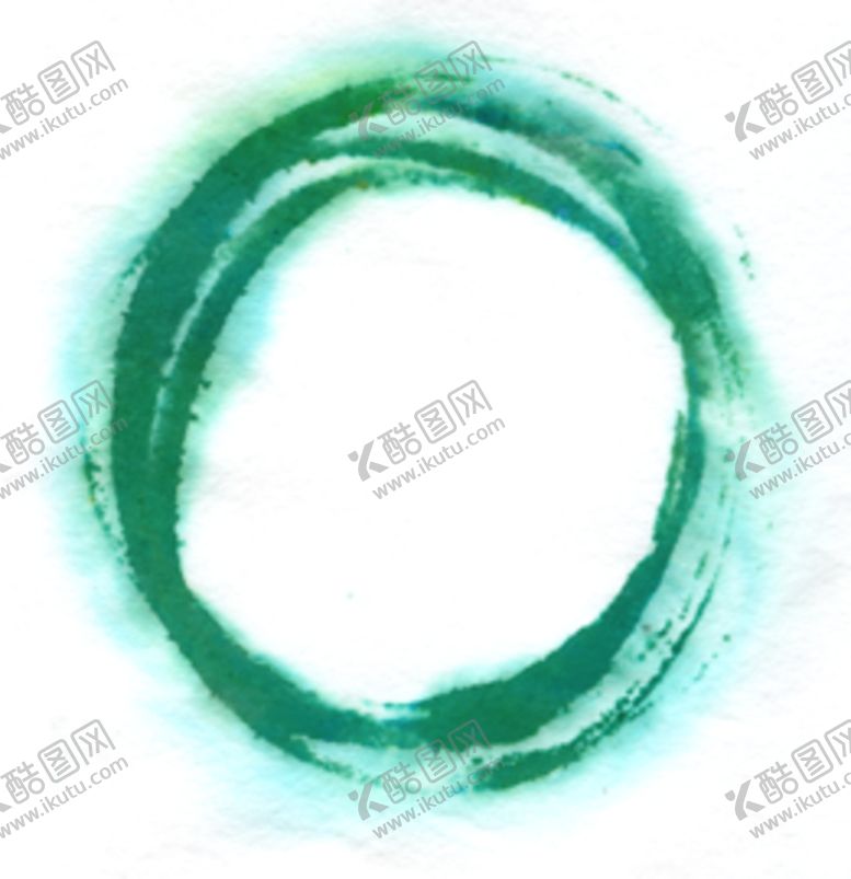 水墨水彩素材线条圆中国风