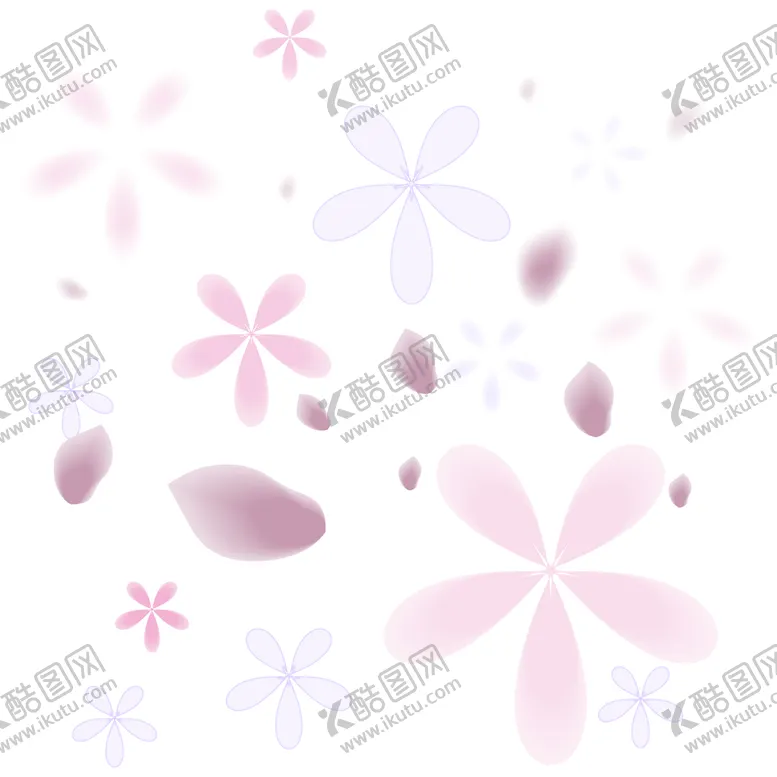 编号：19270409210416486598【酷图网】源文件下载-春天粉色系唯美漂浮花瓣花朵