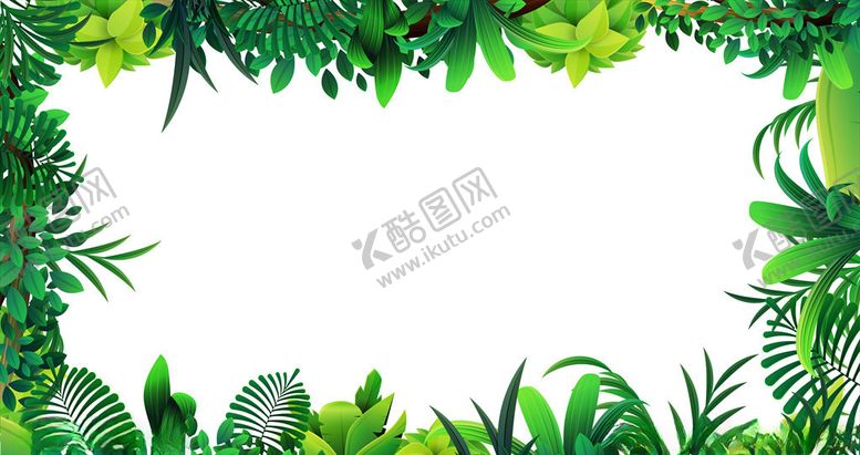 编号：98386210281419155330【酷图网】源文件下载-树叶边框