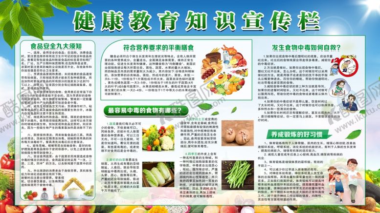 编号：64034710071501325676【酷图网】源文件下载-食品安全宣传栏