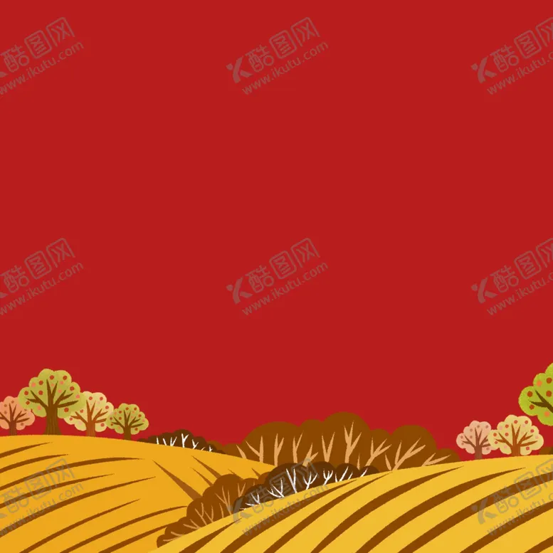 编号：35416001190438264844【酷图网】源文件下载-手绘秋天风景