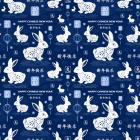 2023兔年新年素材癸卯春节剪纸剪纸