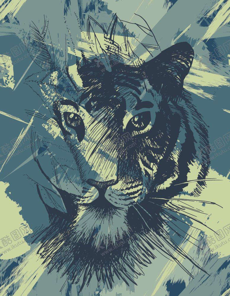 编号：14989009150332192733【酷图网】源文件下载-卡通老虎