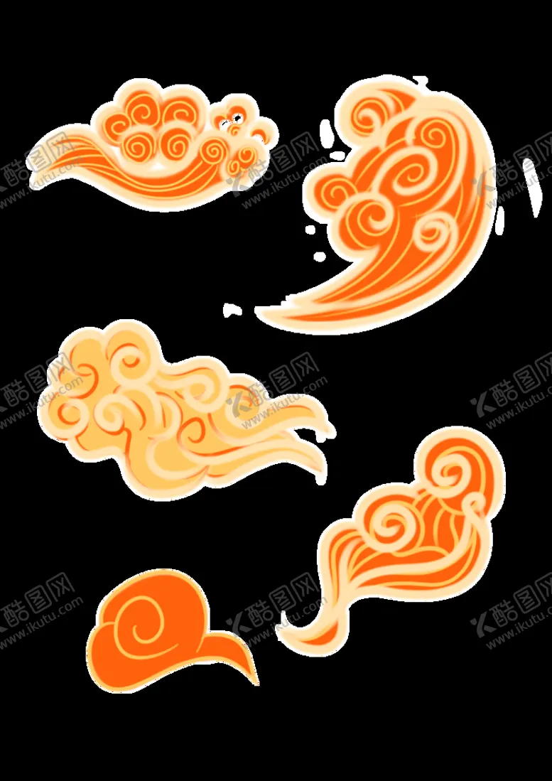 编号：98452310290818473125【酷图网】源文件下载-国潮   祥云    敦煌  