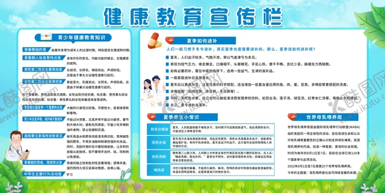 编号：72163502210047192790【酷图网】源文件下载-健康教育宣传栏