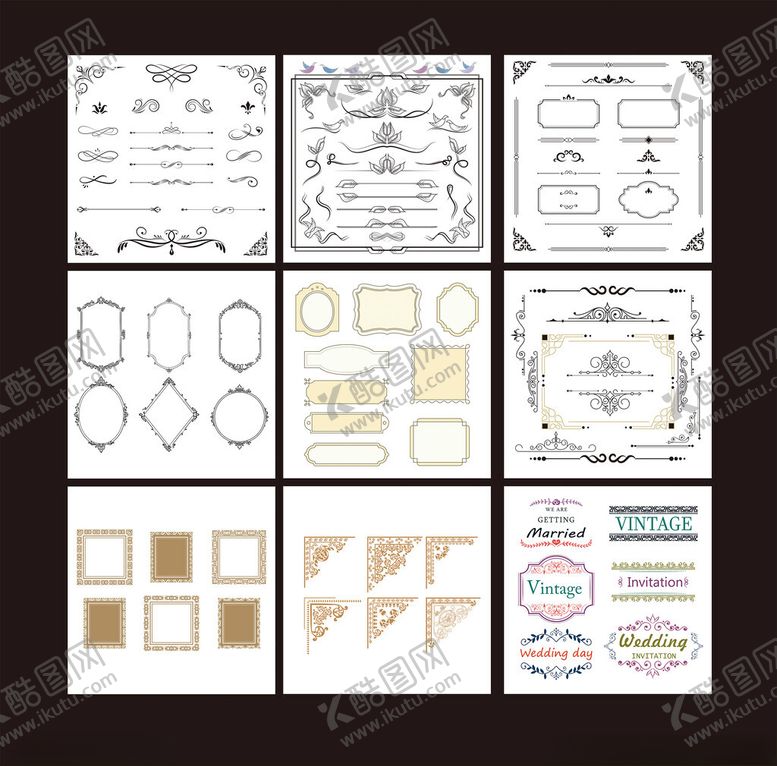 编号：65935909162242495137【酷图网】源文件下载-复古边框