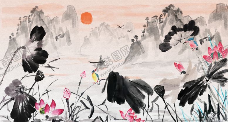 编号：14720605180226562411【酷图网】源文件下载-意境水墨山水