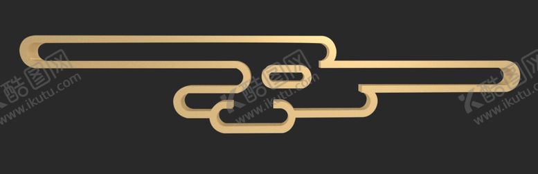 编号：49158109280057492557【酷图网】源文件下载-传统立体金属质感云纹