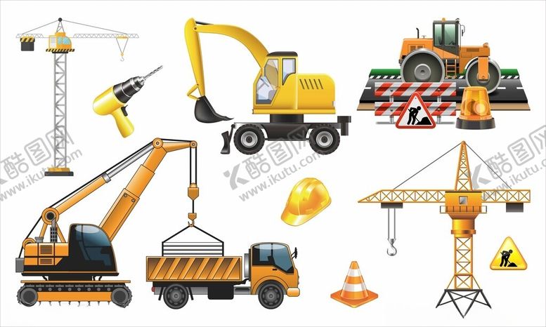 编号：80967504081300284024【酷图网】源文件下载-工程机械设备免抠图
